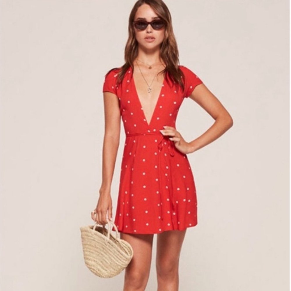 Reformation Raquel Wrap Dress